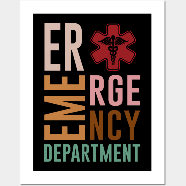 Emergency Department Emergency Room Nurse Healthcare Wall Art by Flow-designs